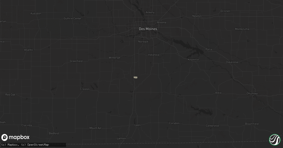 Hail map in New Virginia, IA on June 20, 2025