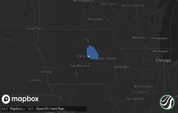 Hail map preview on 06-20-2025