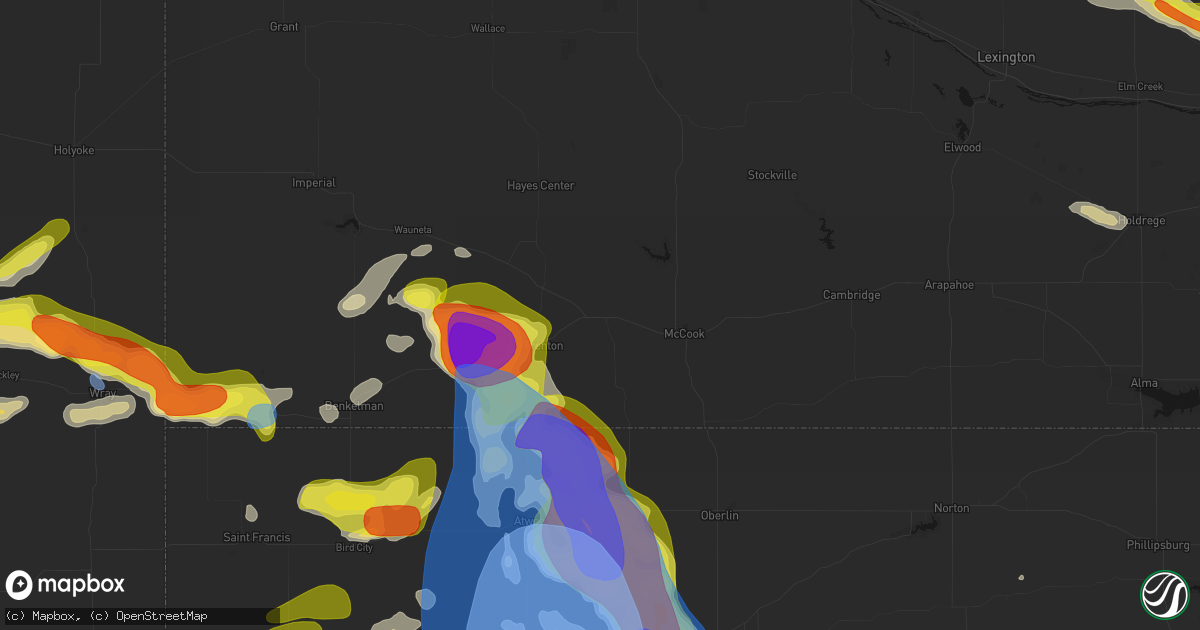 Hail map in Culbertson, NE on June 20, 2026