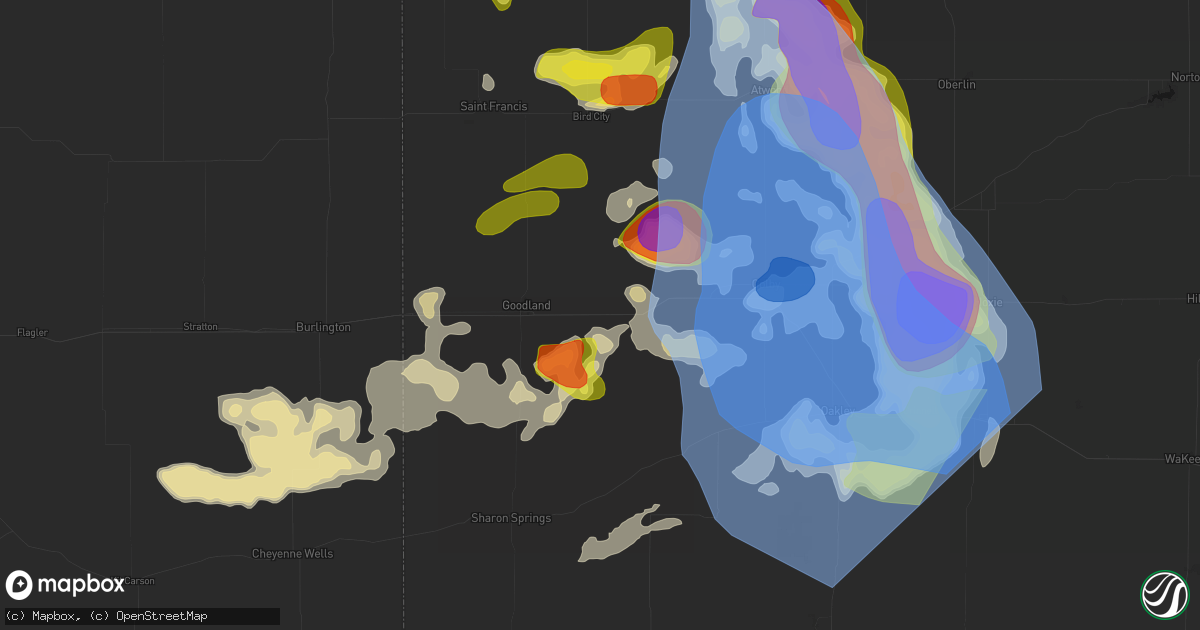 Hail map in Edson, KS on June 20, 2026