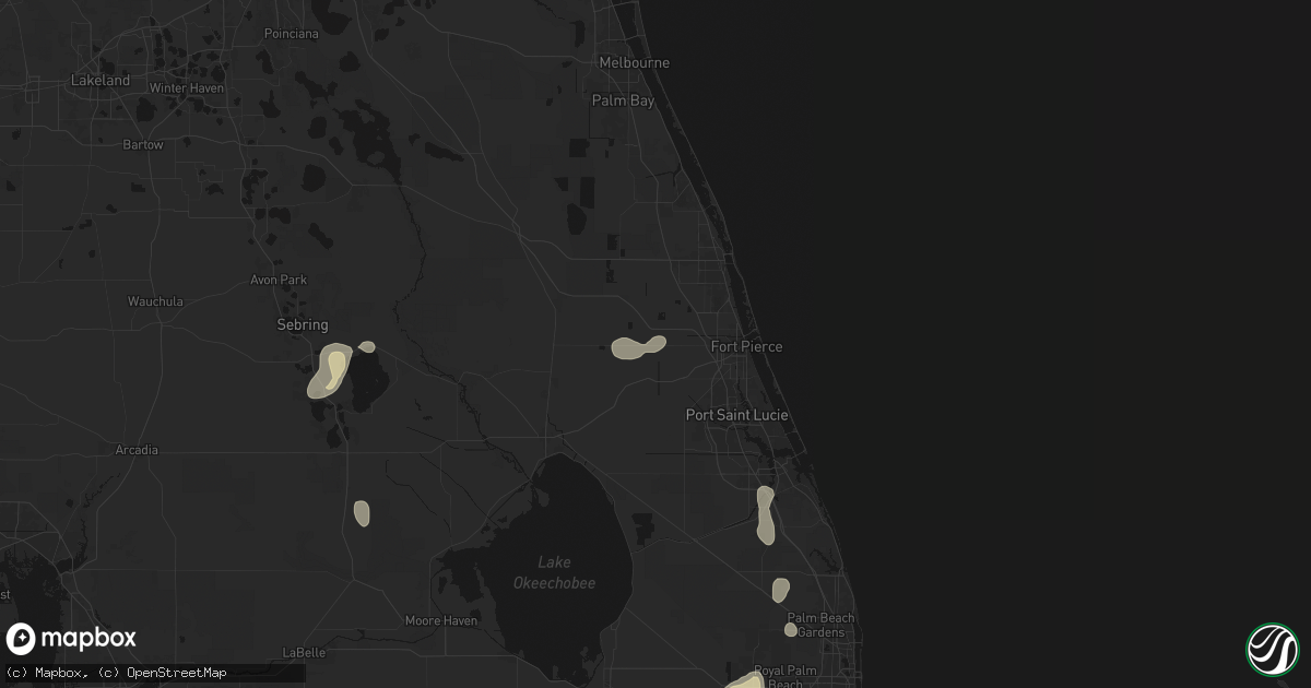 Hail map in Fort Pierce, FL on June 20, 2026