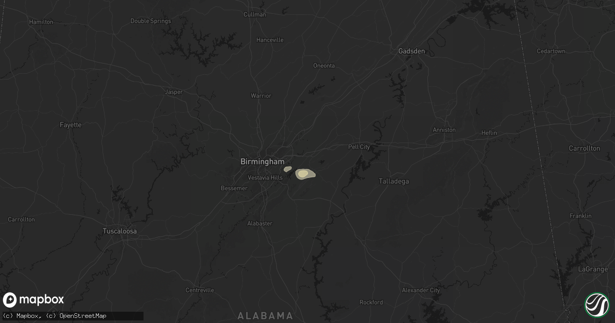Hail map in Leeds, AL on June 20, 2026