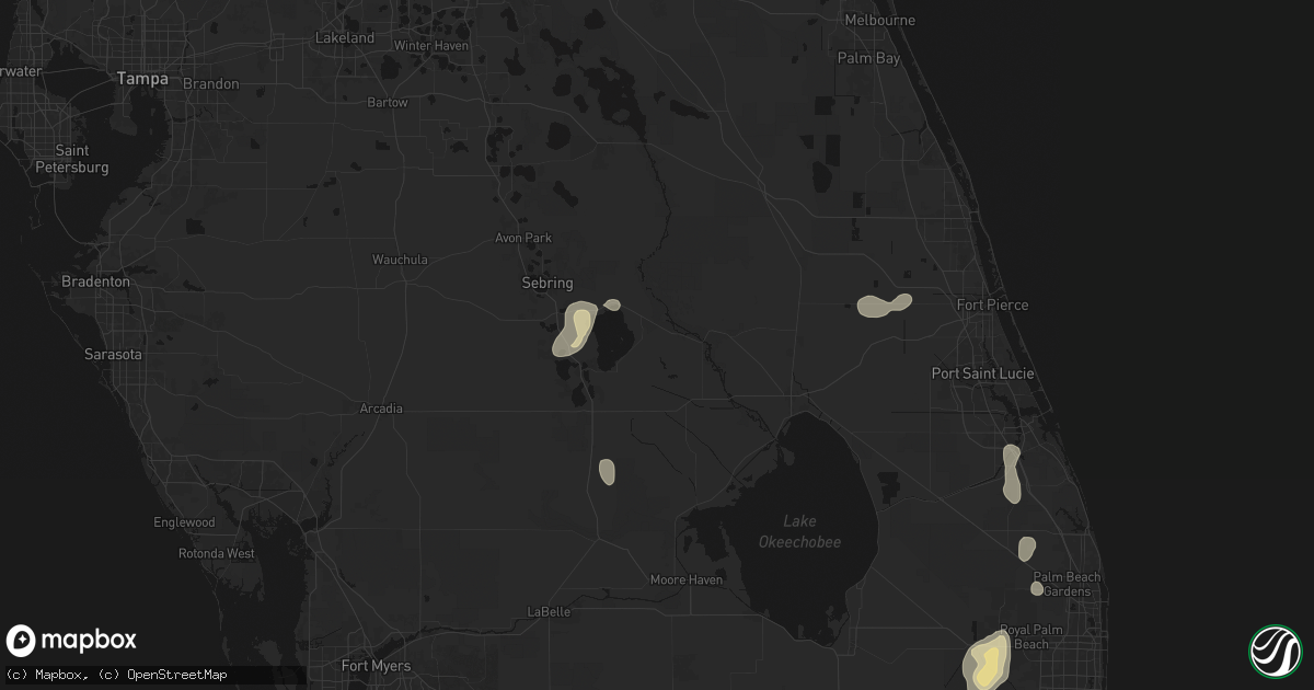 Hail map in Lorida, FL on June 20, 2026
