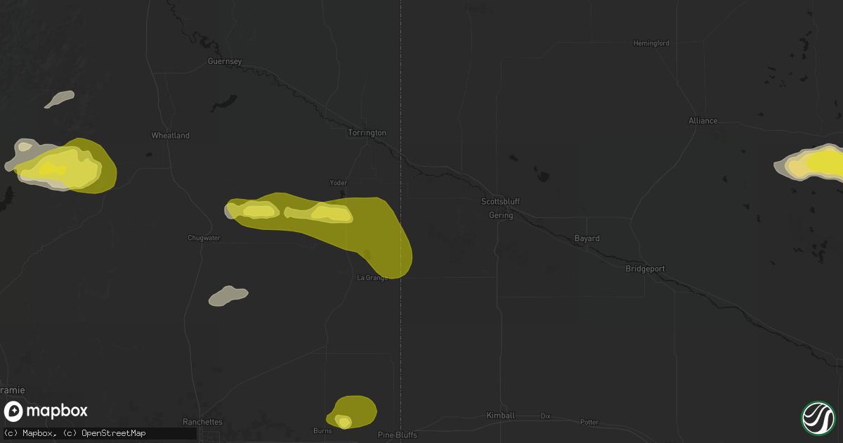Hail map in Lyman, NE on June 20, 2026