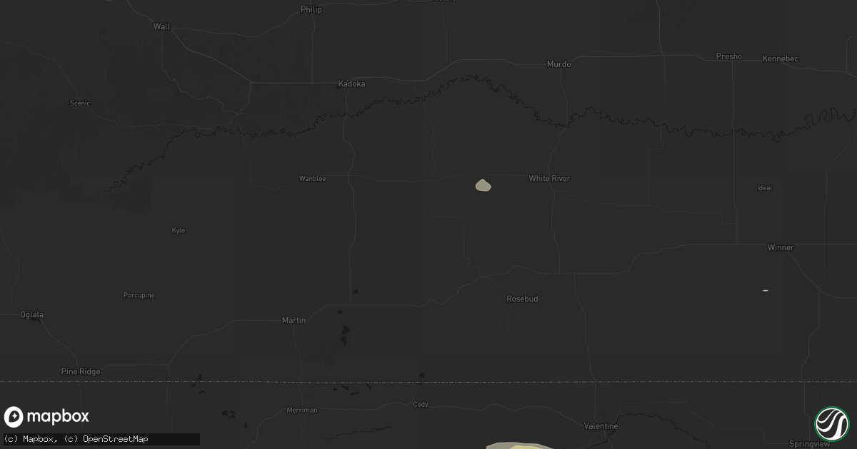 Hail map in Norris, SD on June 20, 2026