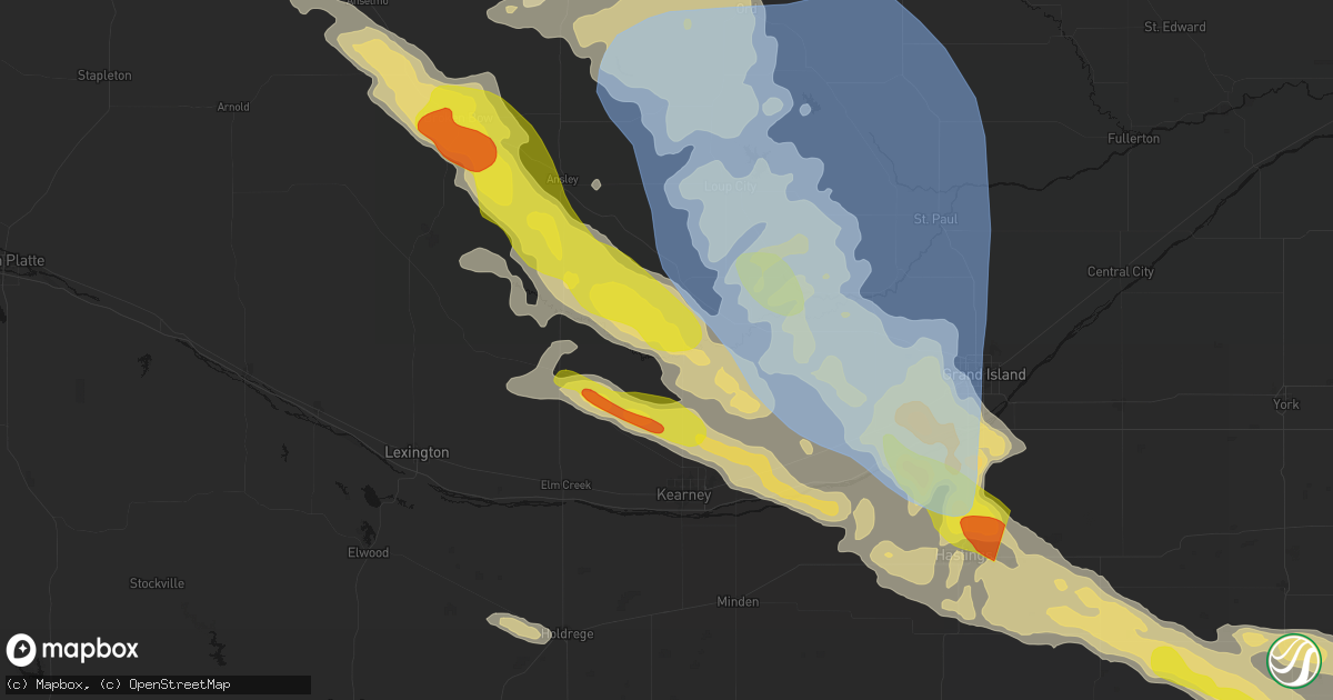 Hail map in Pleasanton, NE on June 20, 2026