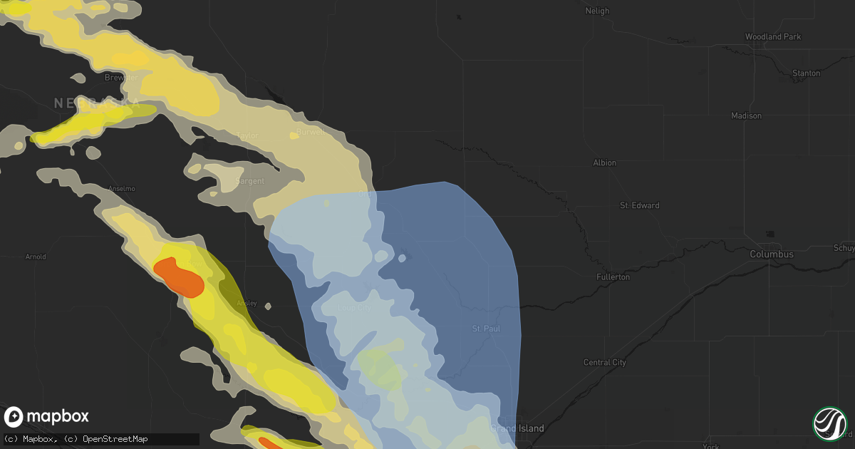 Hail map in Scotia, NE on June 20, 2026