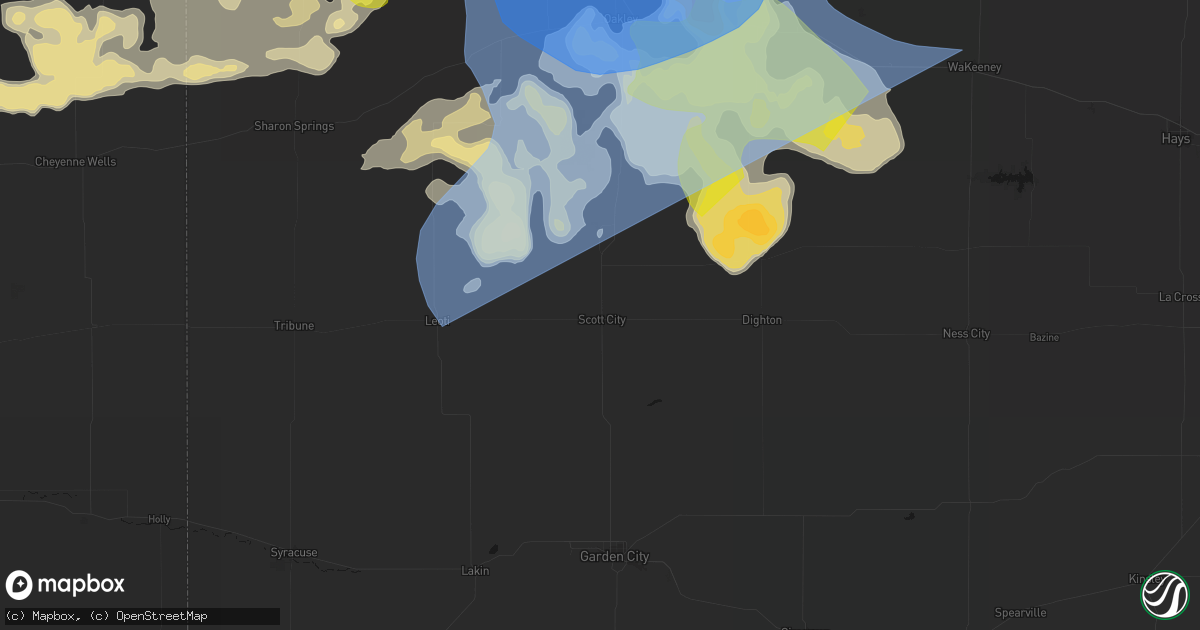 Hail map in Scott City, KS on June 20, 2026