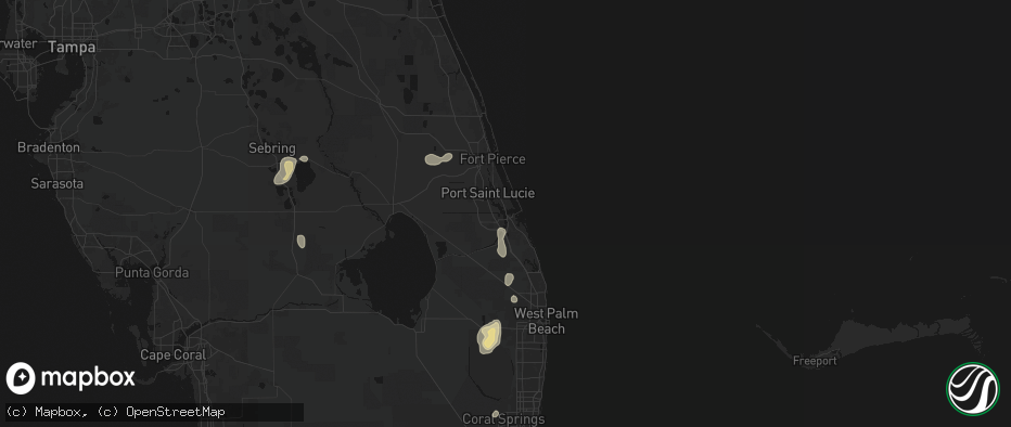 Hail map in Stuart, FL on June 20, 2026