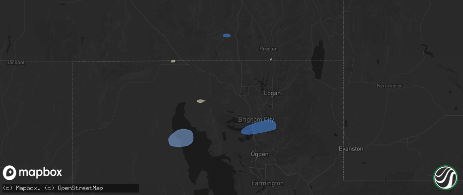 Hail map in Tremonton, UT on June 20, 2026