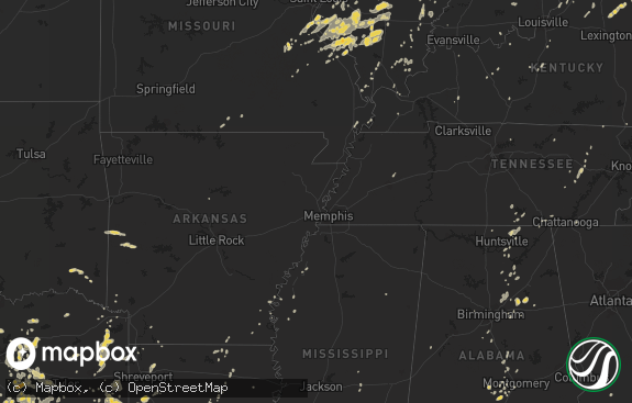 Hail map preview on 06-21-2011