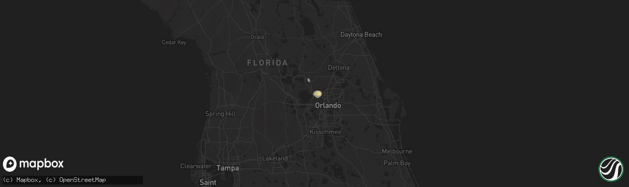 Hail map in Apopka, FL on June 21, 2013