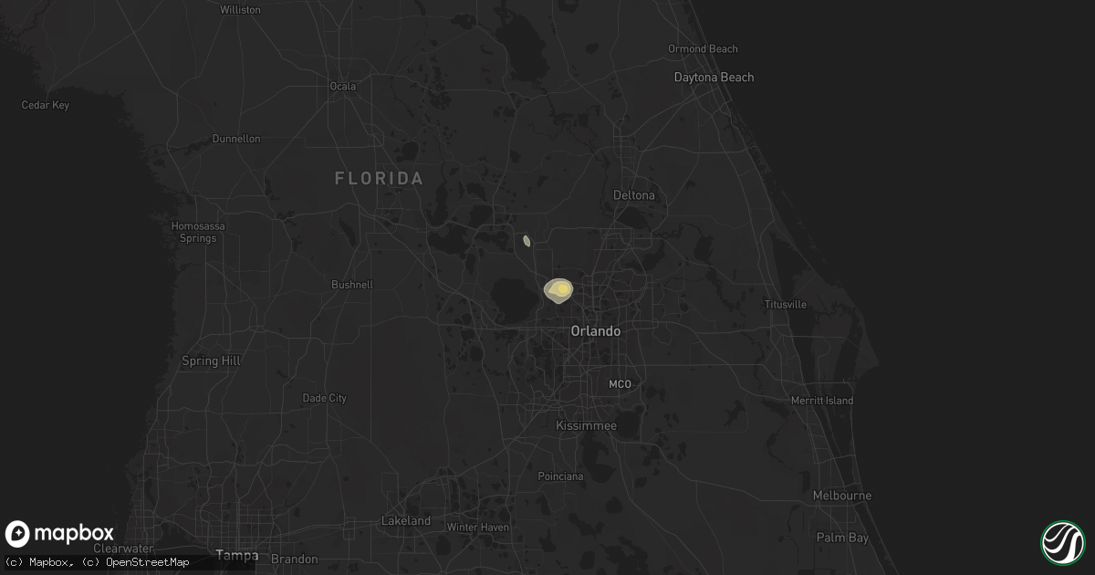 Hail map in Apopka, FL on June 21, 2013