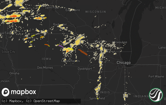 Hail map preview on 06-21-2013