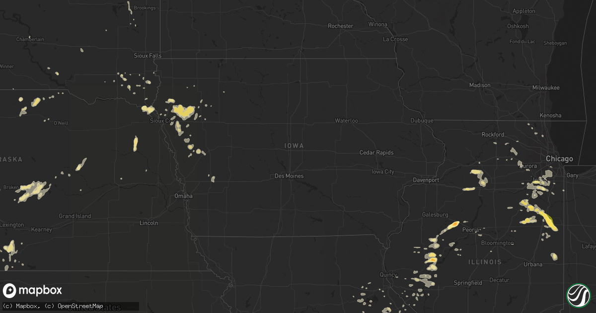 Hail map in Iowa on June 21, 2014