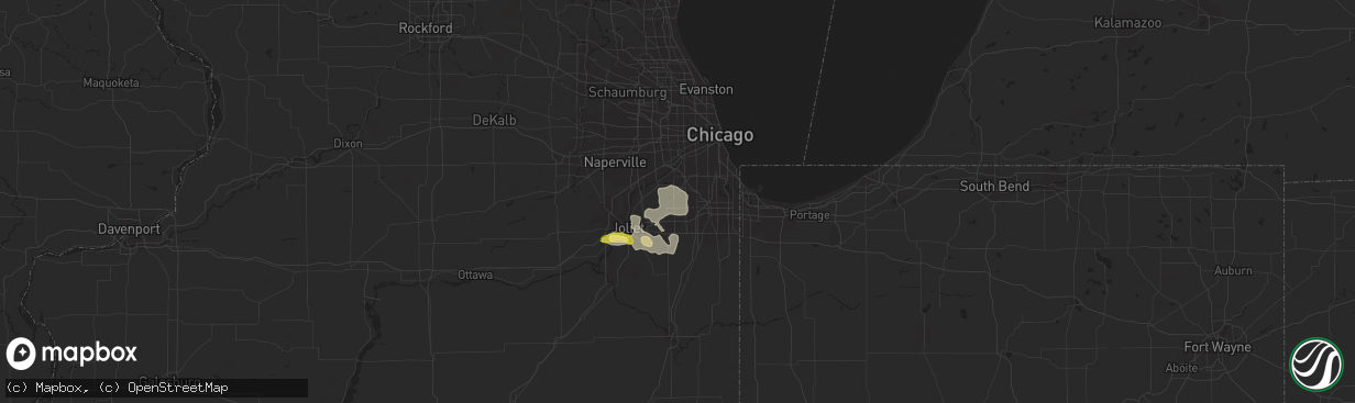 Hail map in Orland Park, IL on June 21, 2014