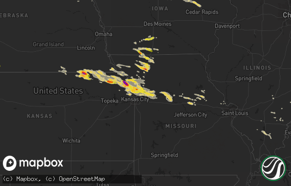 Hail map preview on 06-21-2015