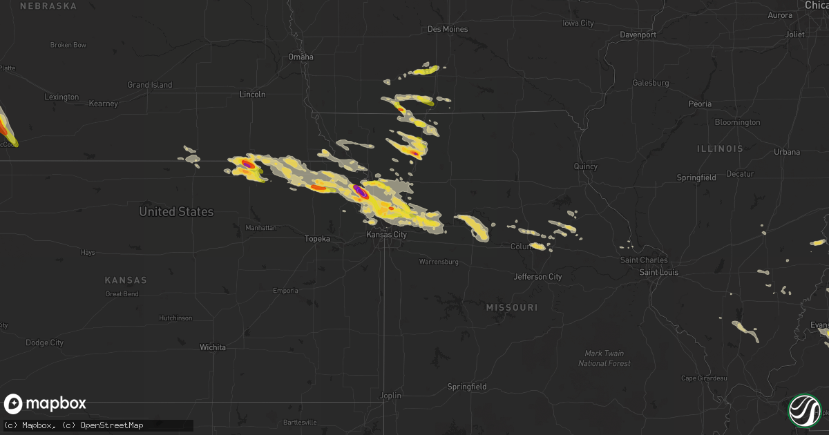 Hail map on June 21, 2015