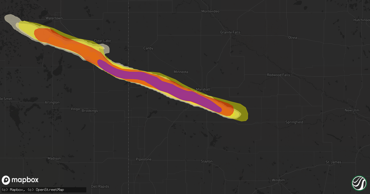 Hail map in Lynd, MN on June 21, 2017