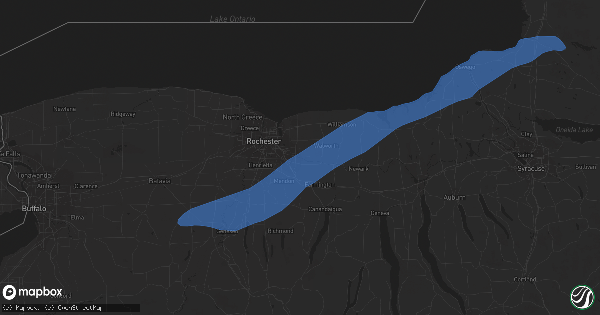 Hail map in Fairport, NY on June 21, 2021