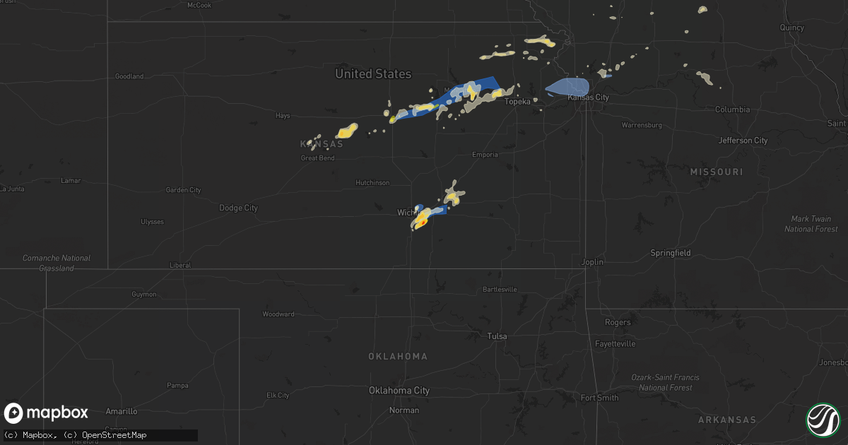 Hail map on June 21, 2022