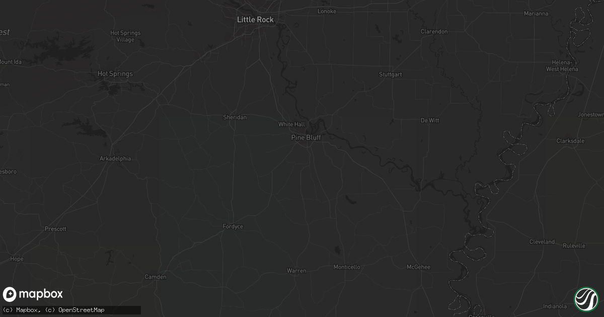 Hail map in Blooming Grove, TX on June 21, 2023