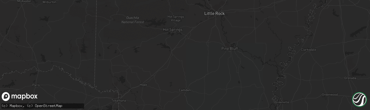 Hail map in Caldwell, KS on June 21, 2023