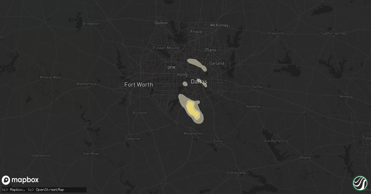 Hail map in Duncanville, TX on June 21, 2023