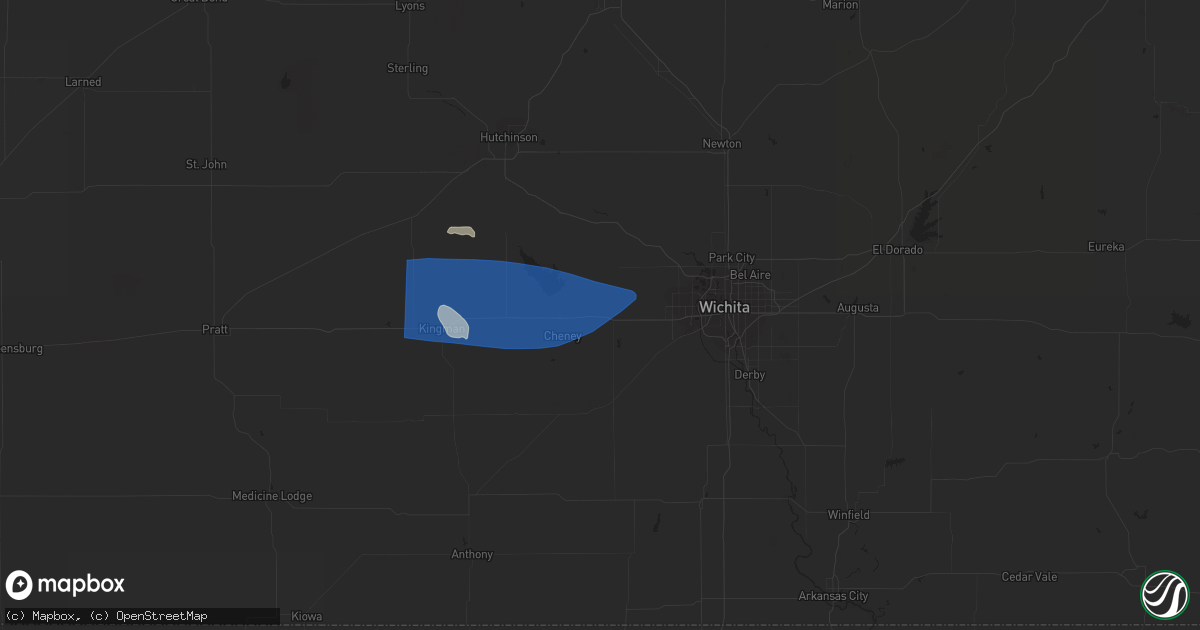 Hail map in Garden Plain, KS on June 21, 2023