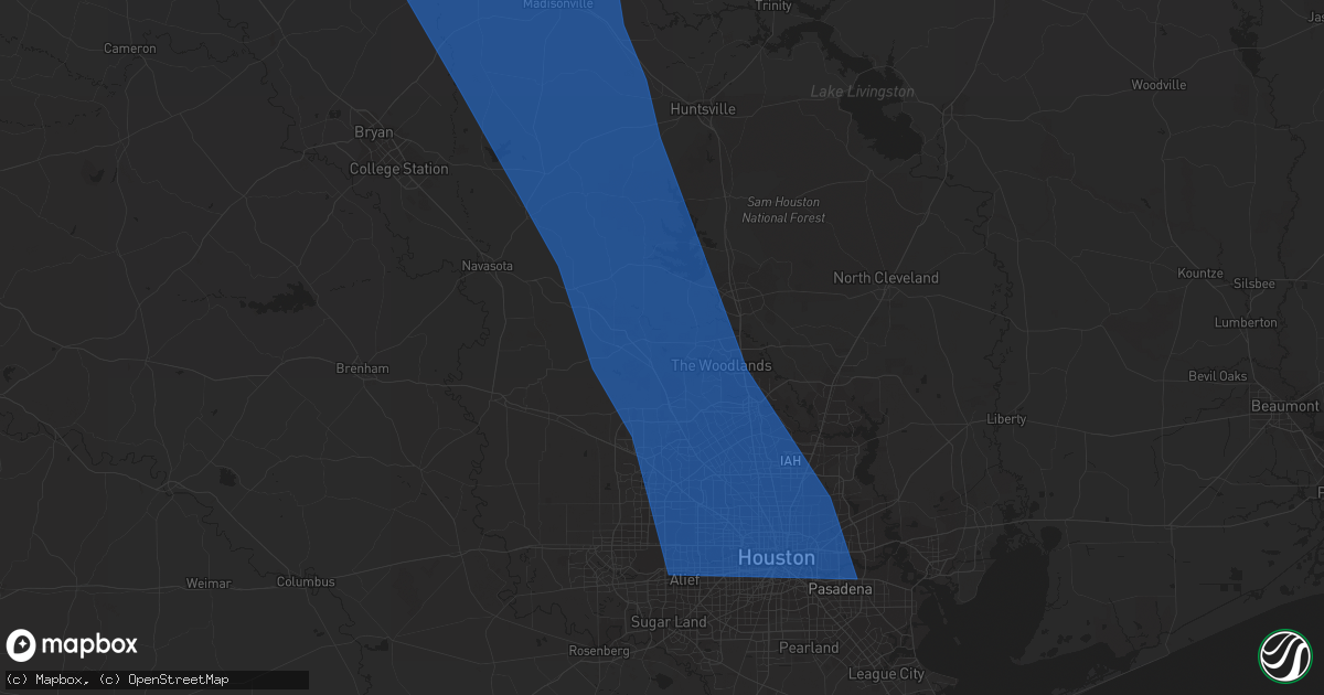Hail map in Magnolia, TX on June 21, 2023