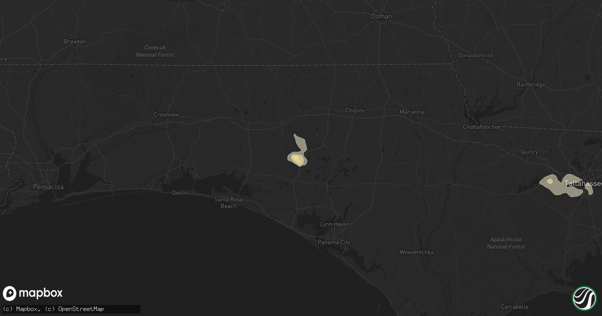 Hail map in Vernon, FL on June 21, 2023