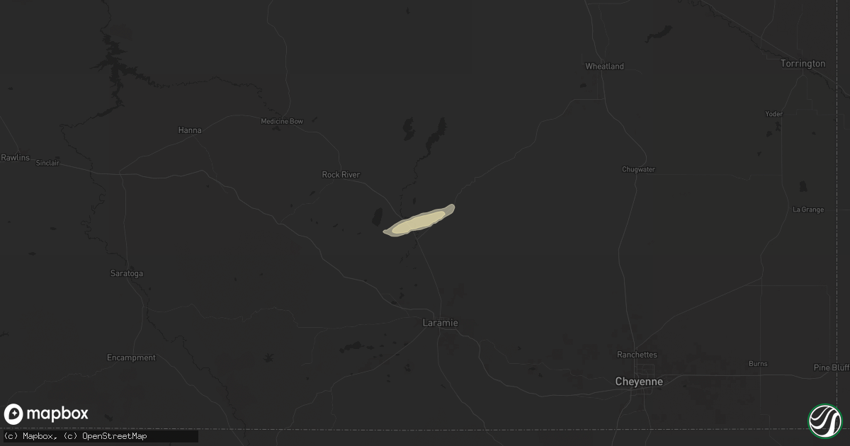 Hail map in Bosler, WY on June 21, 2024