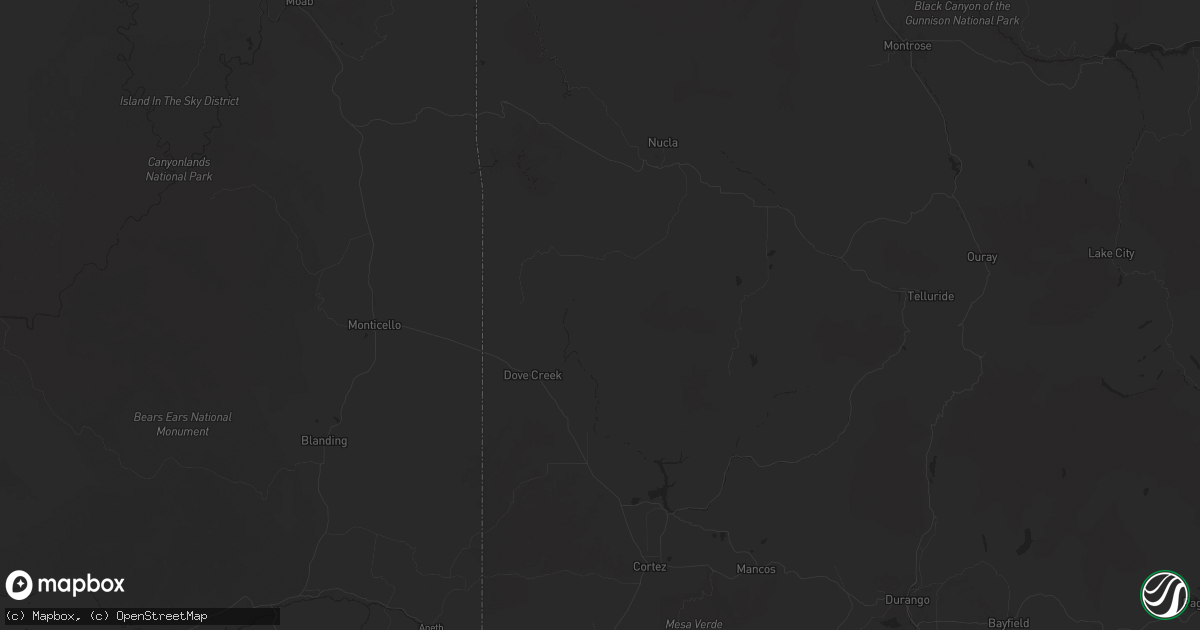 Hail map in Egnar, CO on June 21, 2024