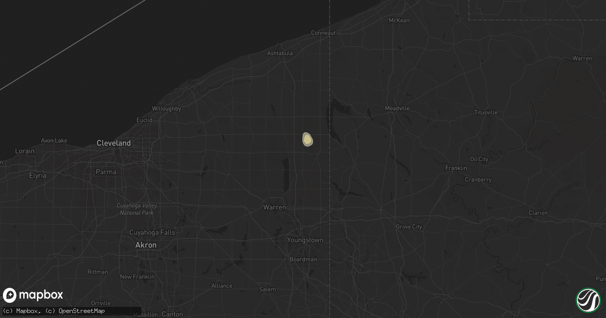 Hail map in Farmdale, OH on June 21, 2024