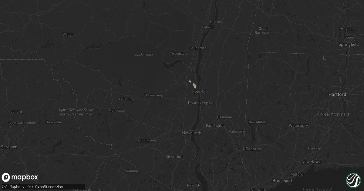 Hail map in New Paltz, NY on June 21, 2024