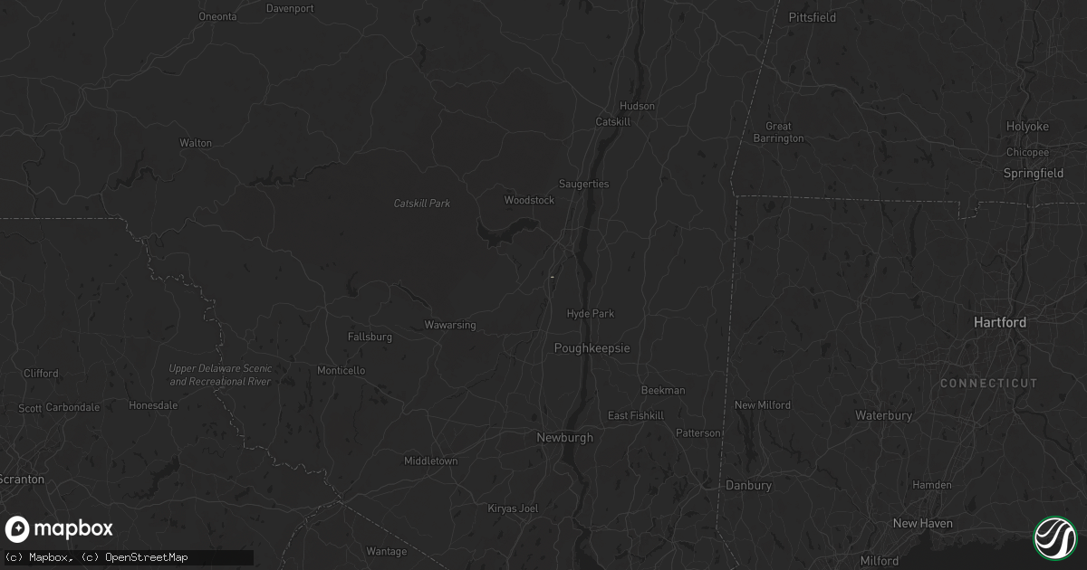 Hail map in Rosendale, NY on June 21, 2024