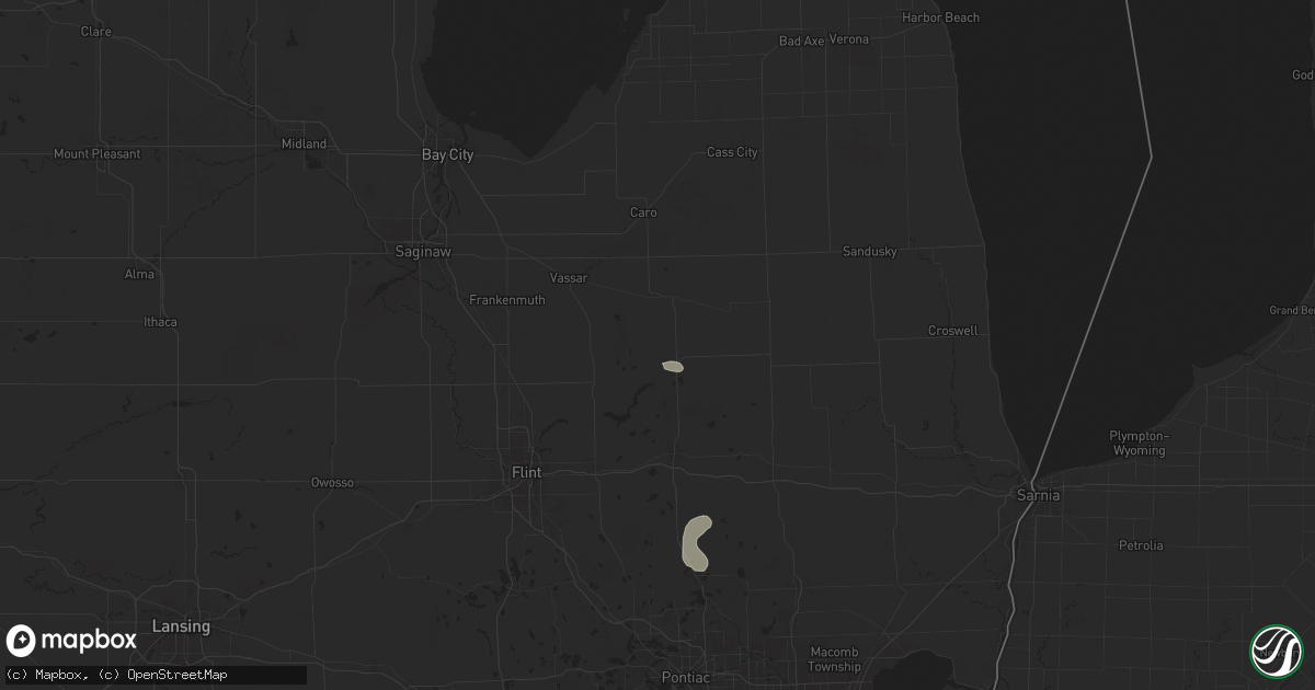 Hail map in Fostoria, MI on June 21, 2025