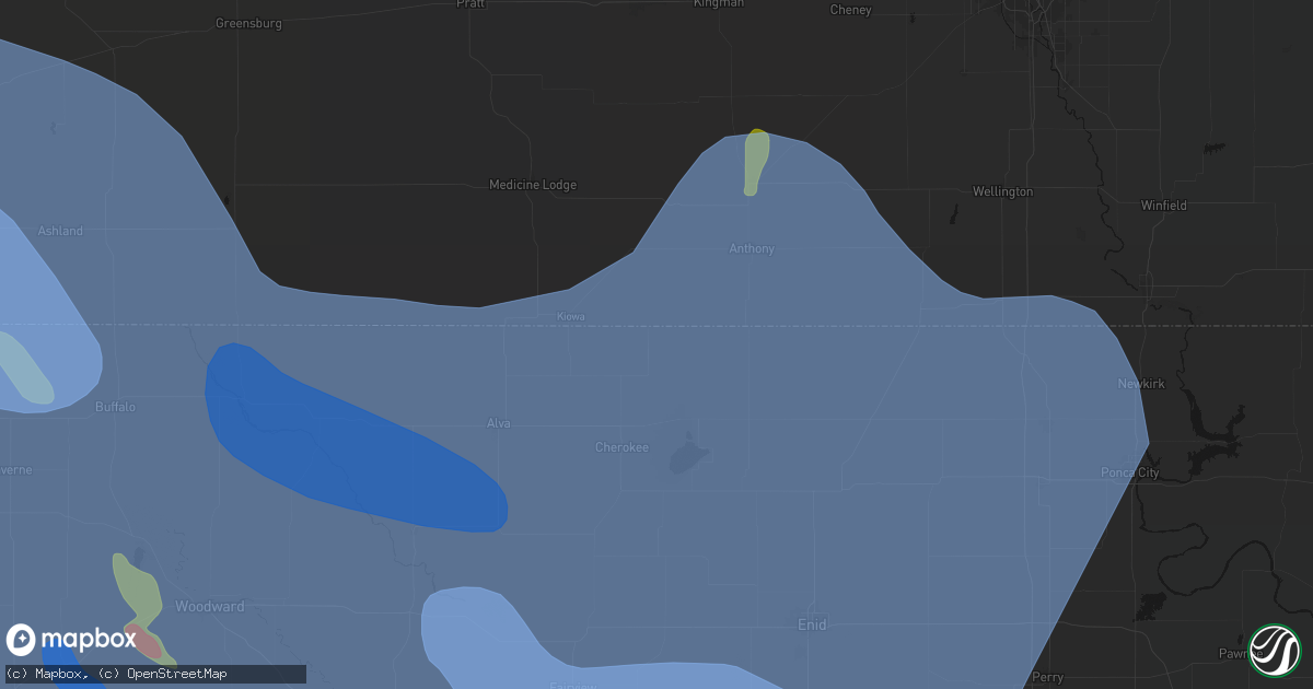 Hail map in Amorita, OK on June 21, 2026