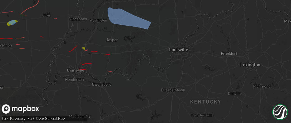 Hail map in Battletown, KY on June 21, 2026