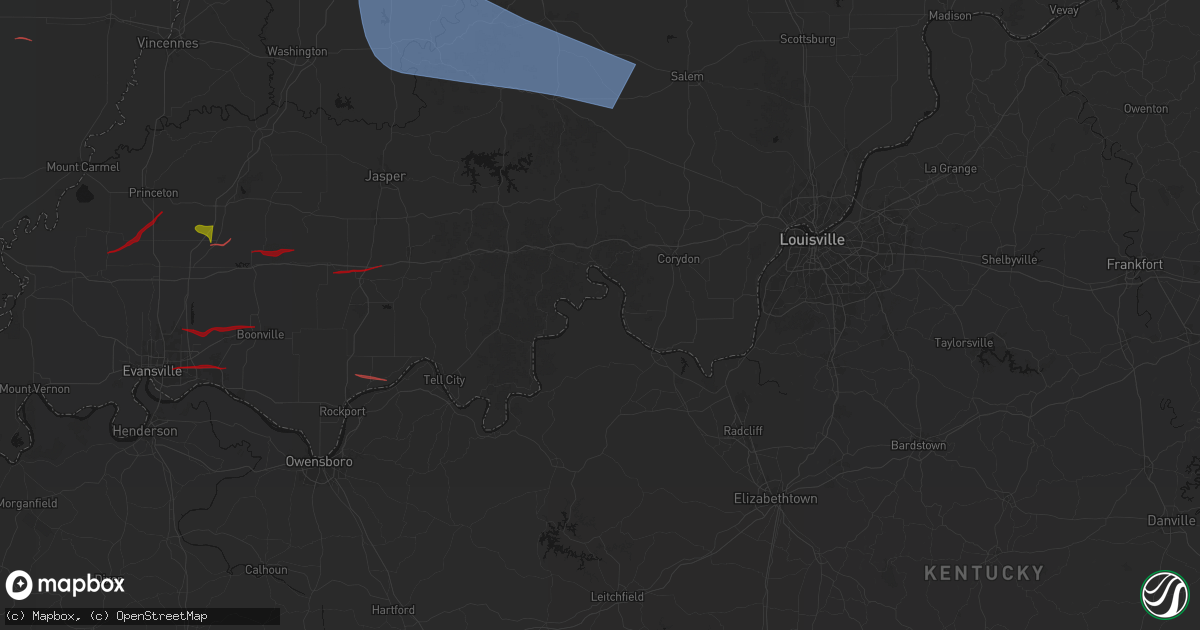 Hail map in Battletown, KY on June 21, 2026