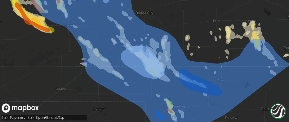 Hail map in Englewood, KS on June 21, 2026