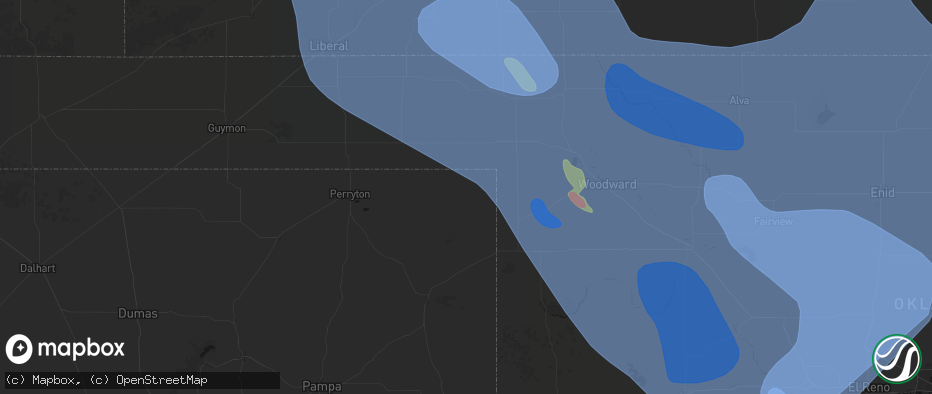 Hail map in Follett, TX on June 21, 2026