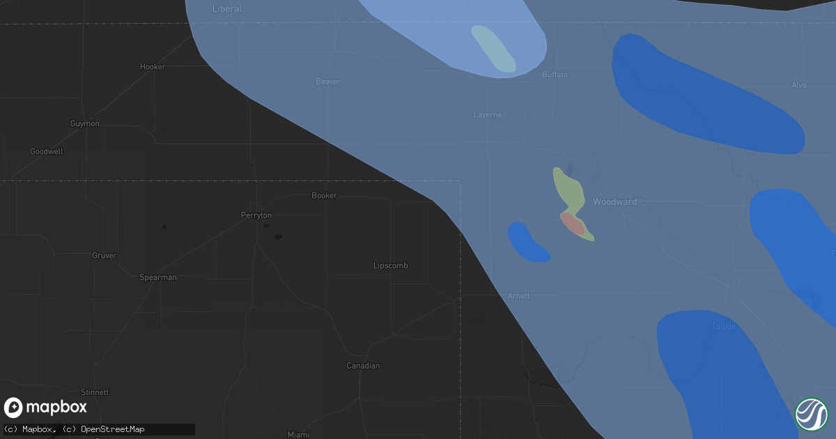 Hail map in Follett, TX on June 21, 2026