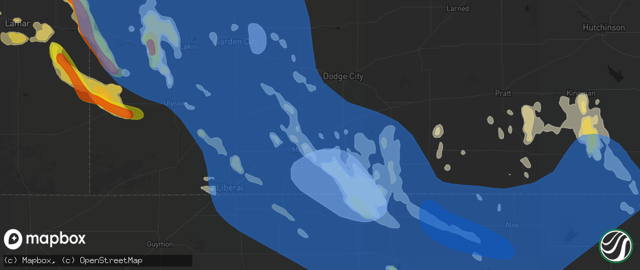 Hail map in Fowler, KS on June 21, 2026