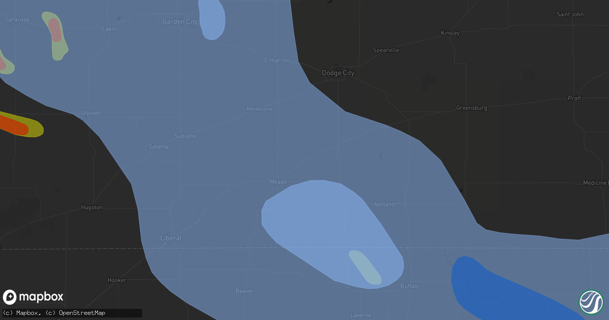 Hail map in Fowler, KS on June 21, 2026