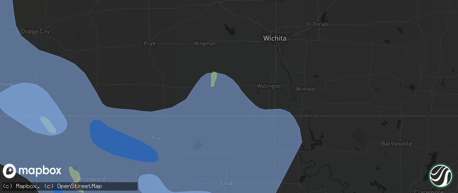 Hail map in Freeport, KS on June 21, 2026