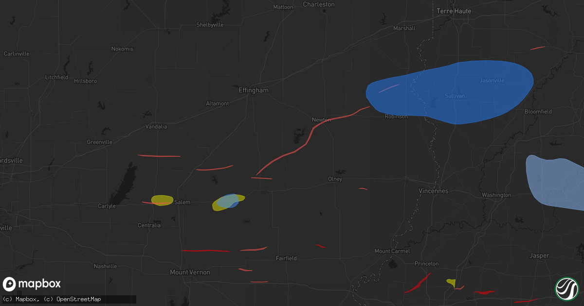 Hail map in Ingraham, IL on June 21, 2026