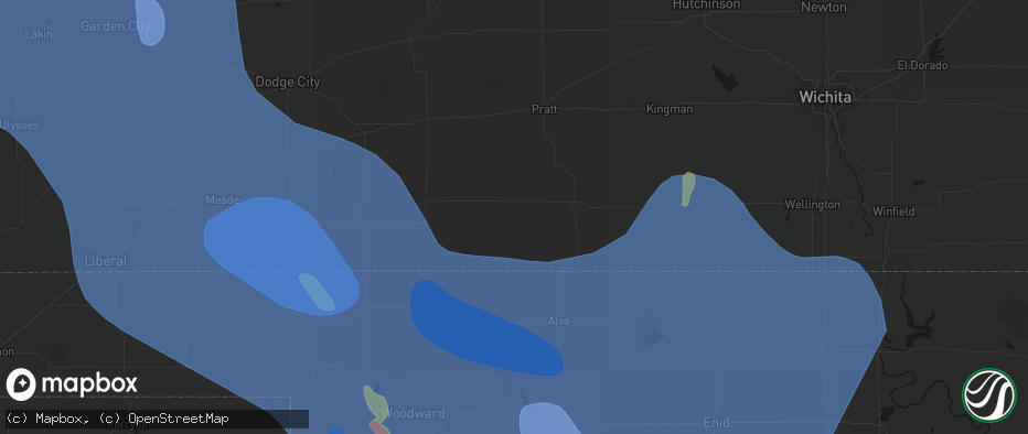 Hail map in Lake City, KS on June 21, 2026