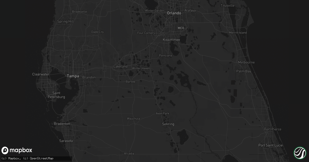 Hail map in Lake Wales, FL on June 21, 2026