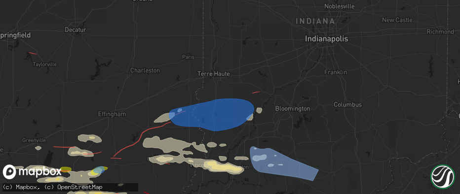 Hail map in Lewis, IN on June 21, 2026